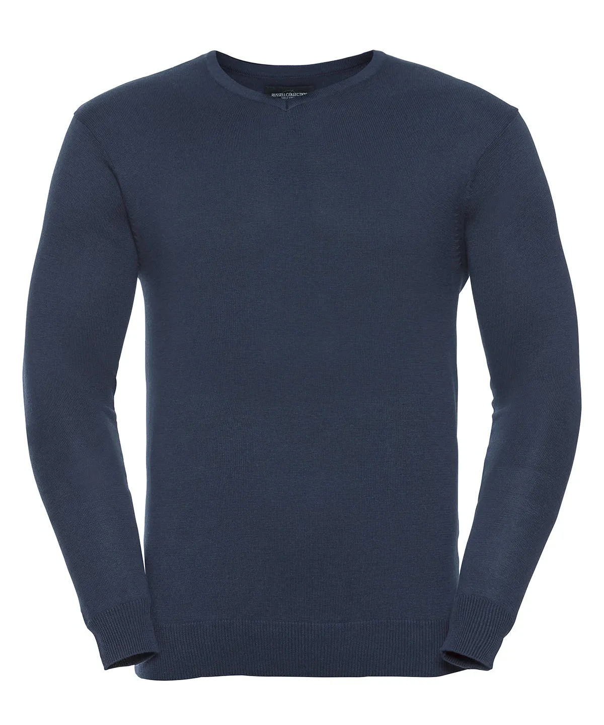 V-neck knitted sweater | French Navy