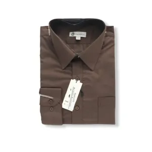 Valerio Brown Dress Shirt (NEW)