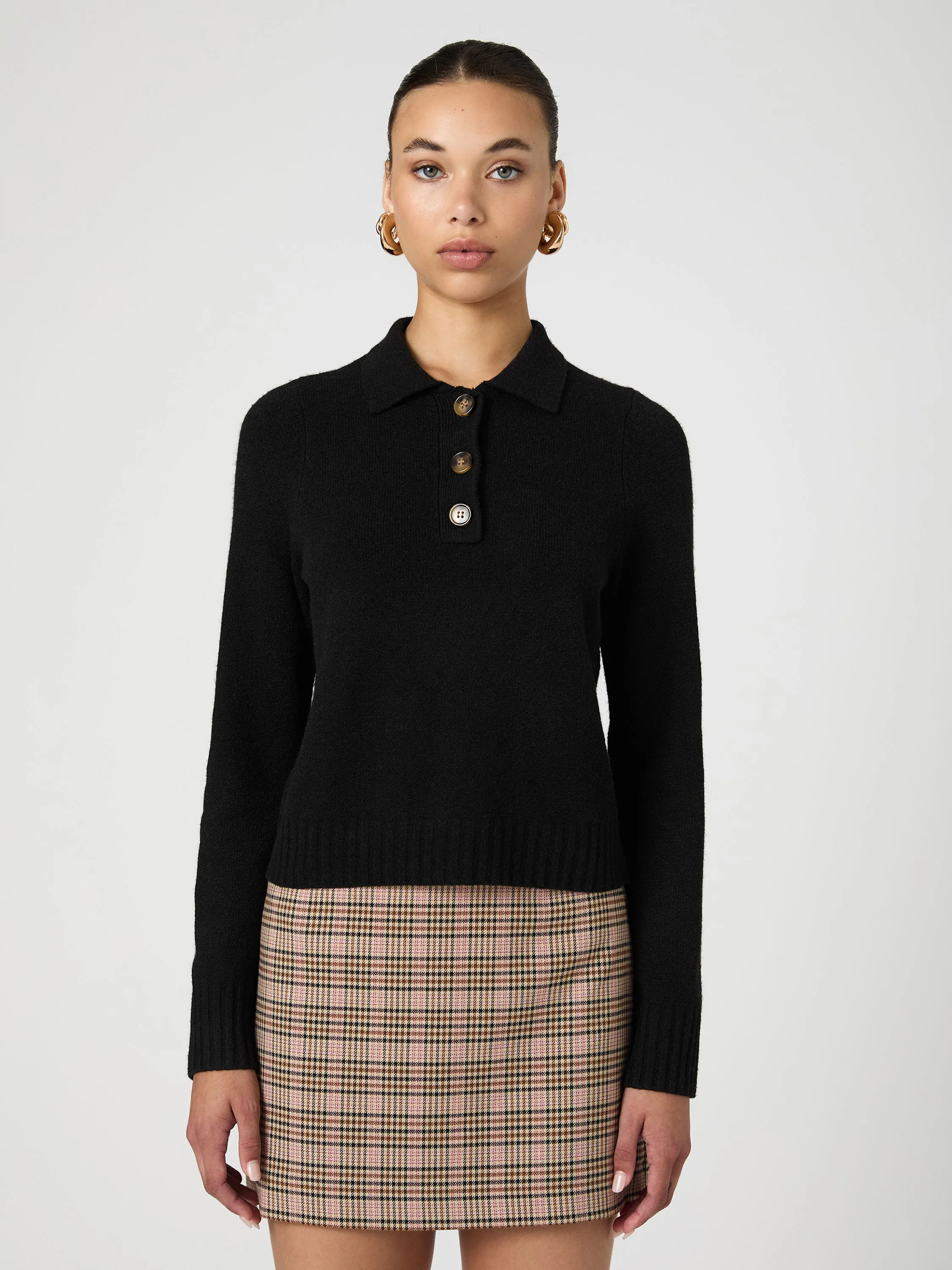 Vhari Long Sleeve Polo Sweater