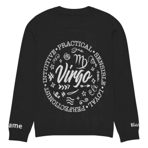 Virgo Zodiac Personalized Knit Sweater