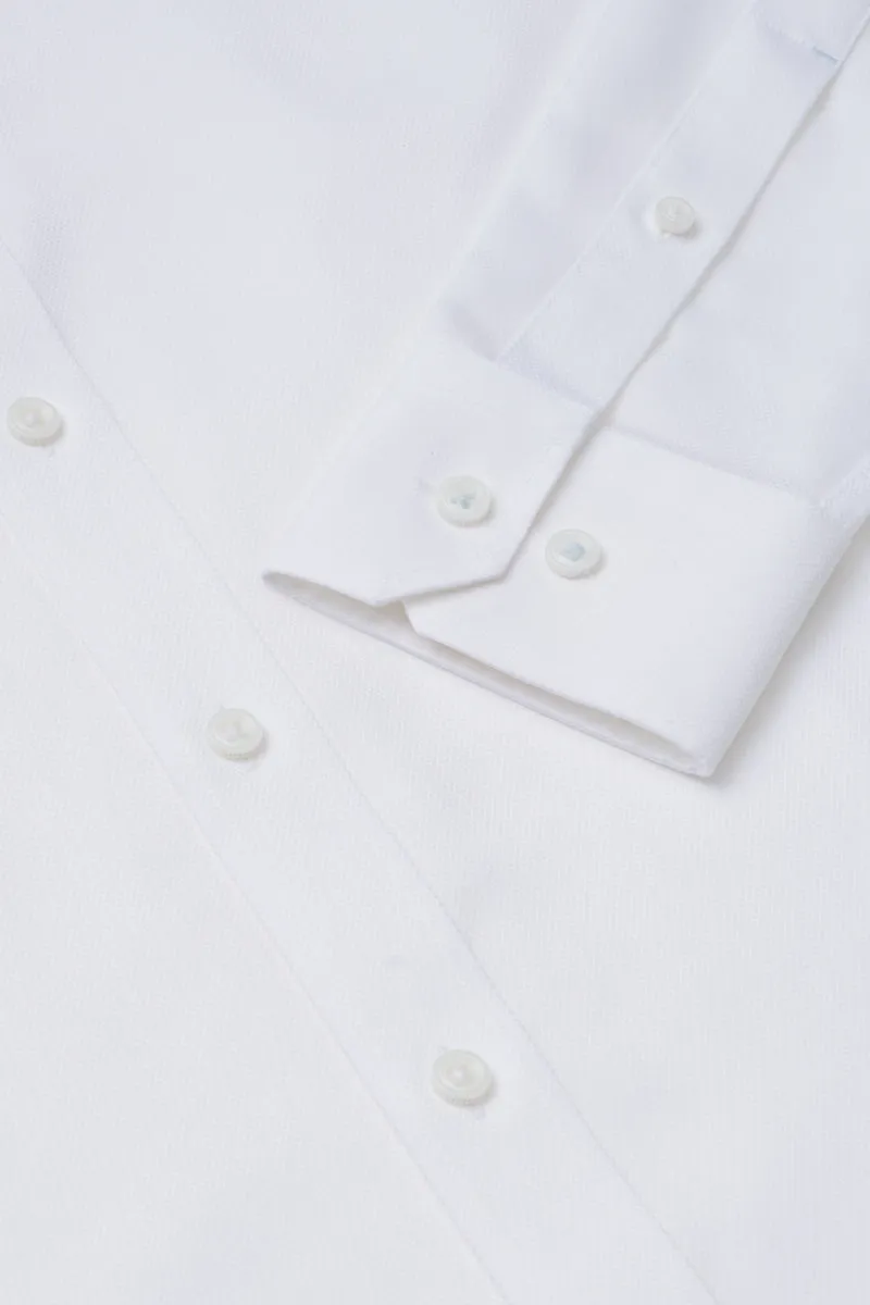 VISDRY™ Dobby Dress Shirt | White WH001Z