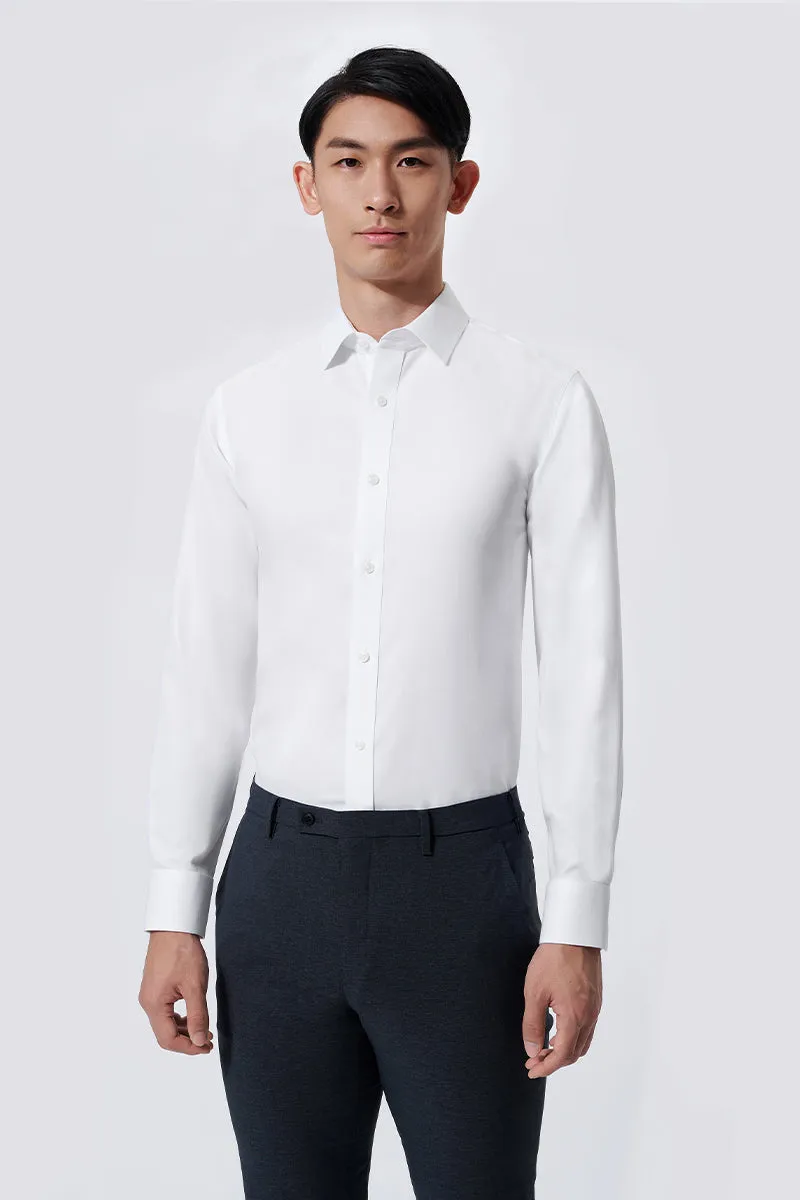 VISDRY™ Dobby Dress Shirt | White WH001Z