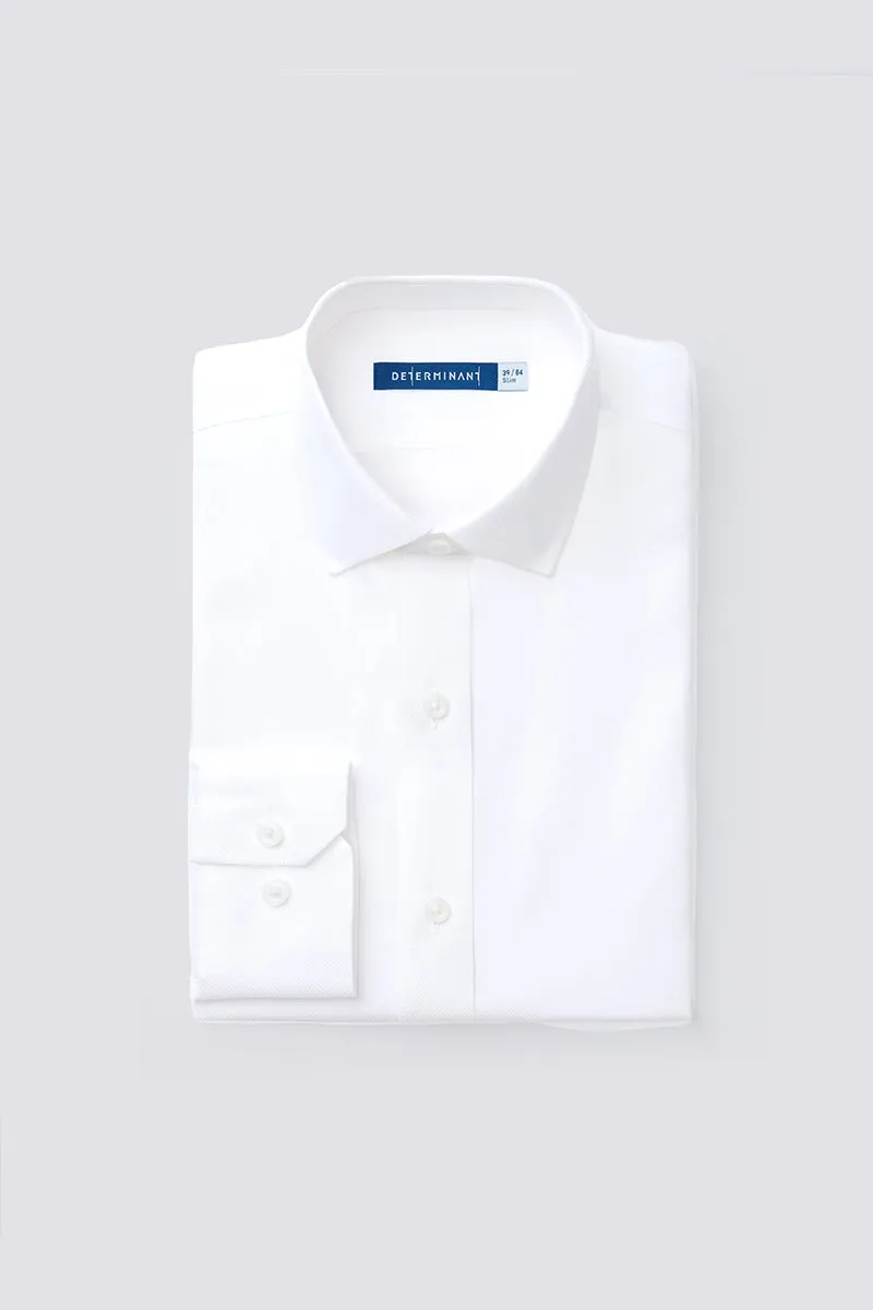 VISDRY™ Dobby Dress Shirt | White WH001Z