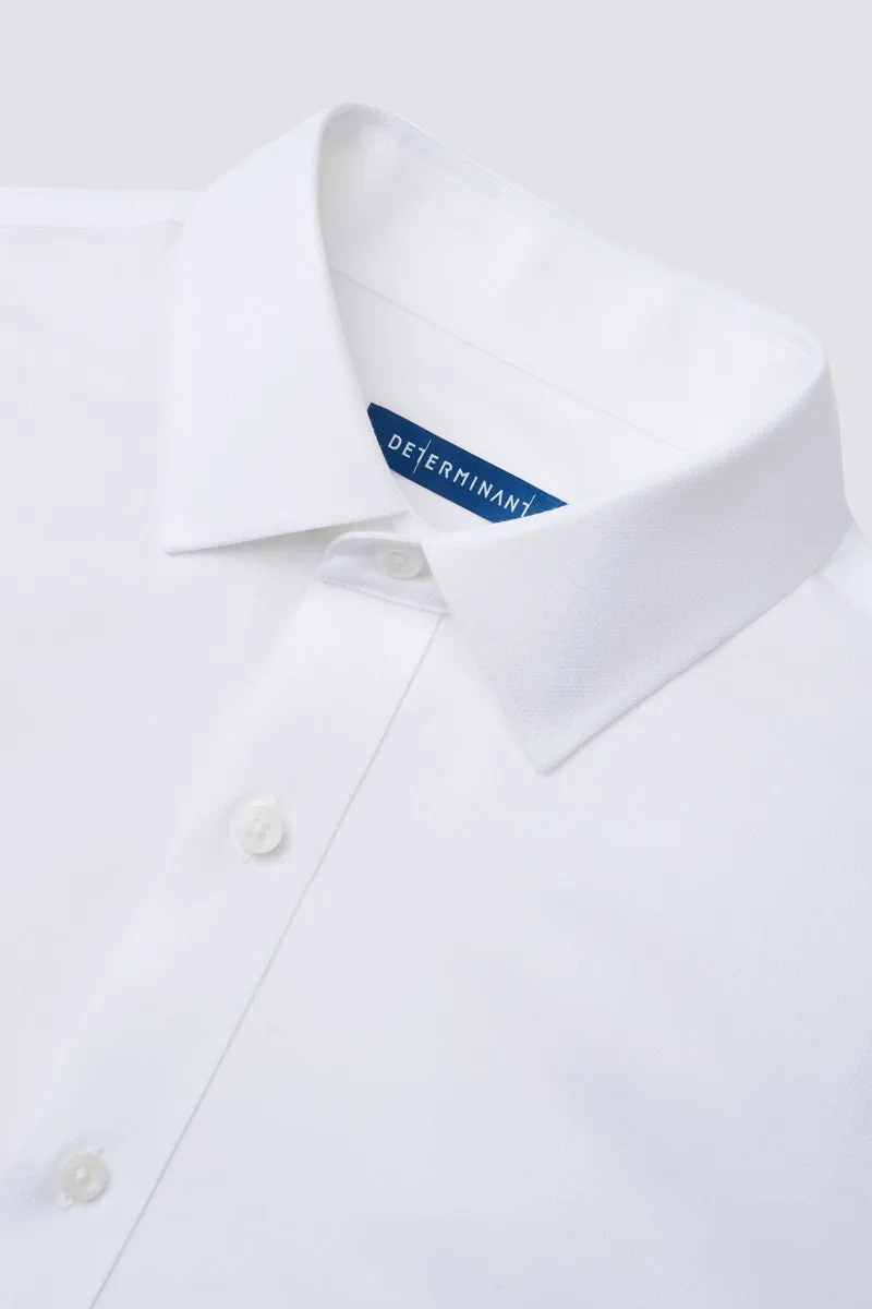 VISDRY™ Dobby Dress Shirt | White WH001Z