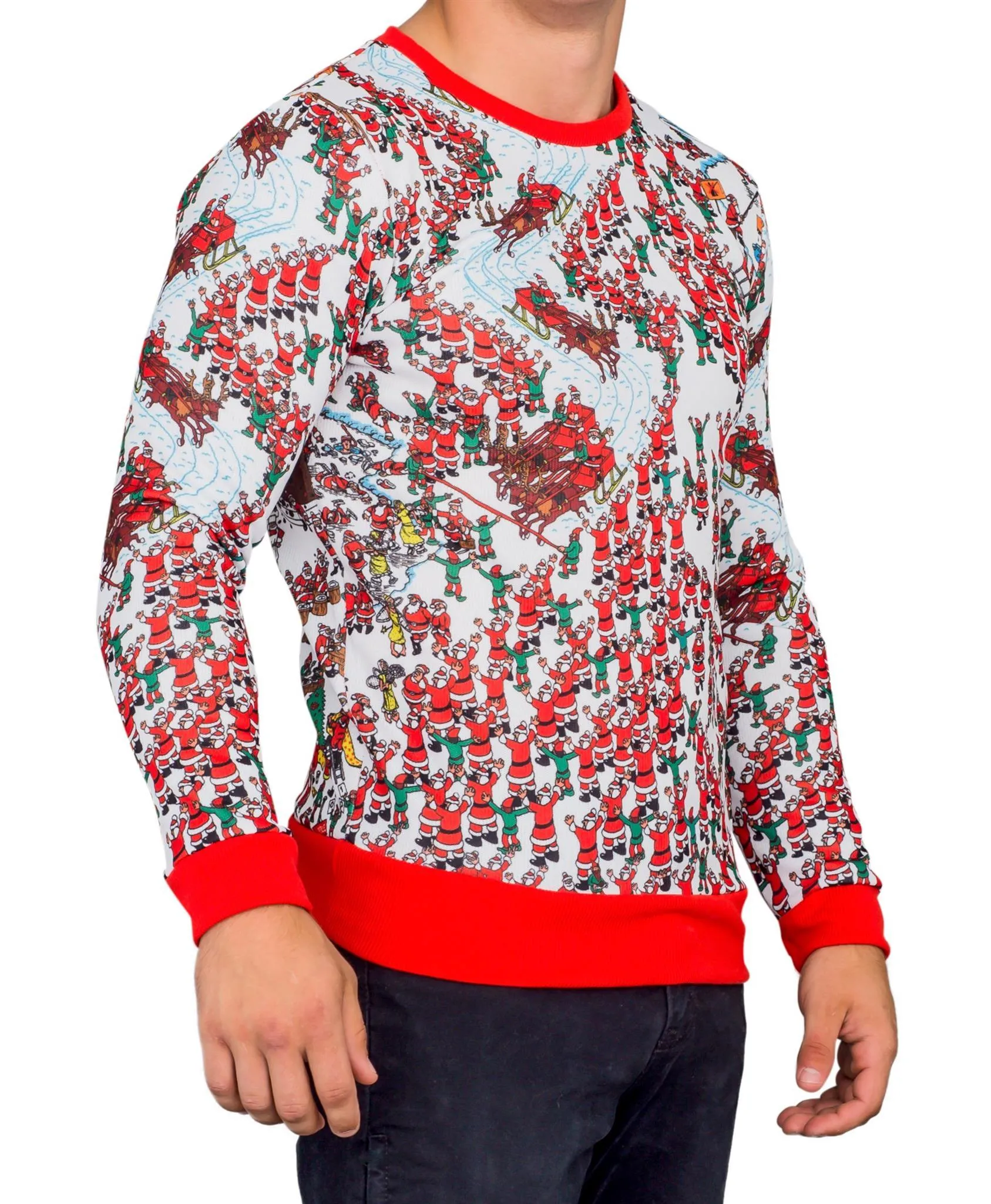 Where is Waldo Santa Sleds Long Sleeve Sweater