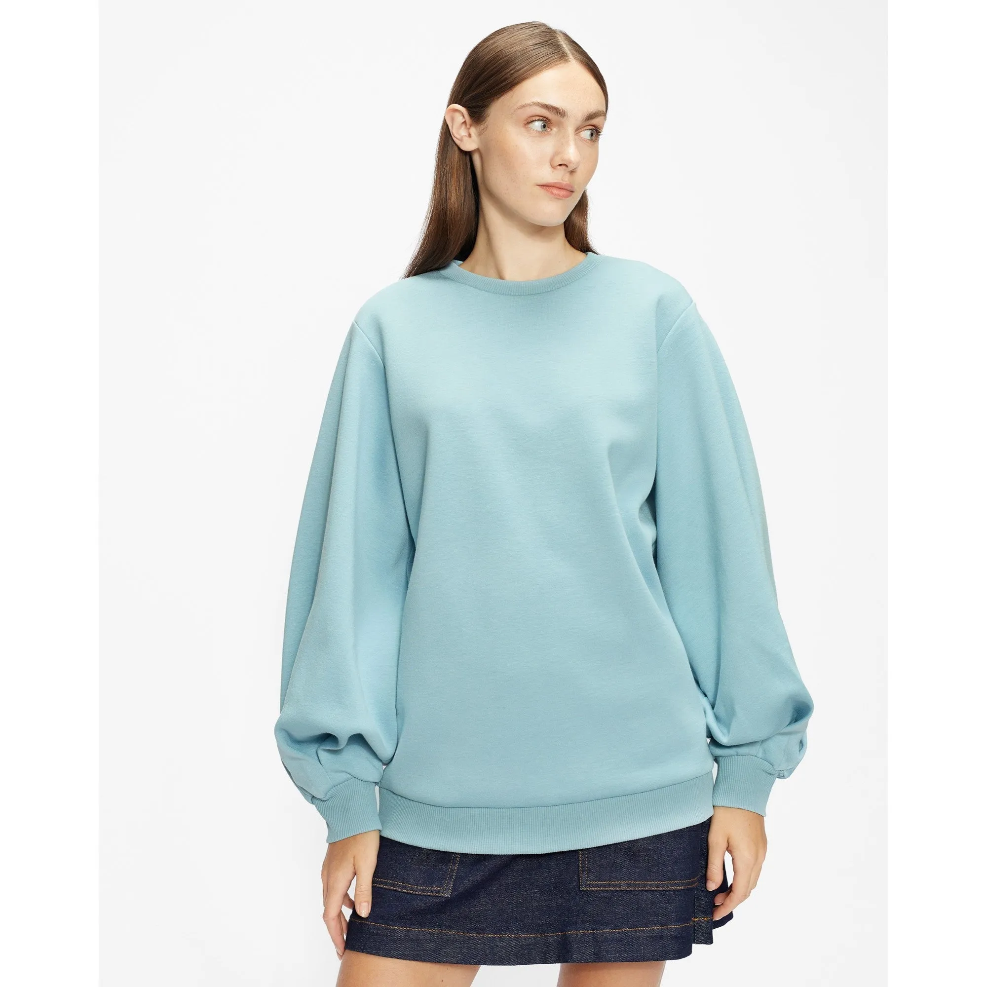 Women Wmb-Aidiina-Oversized Sweater - Pl-Blue