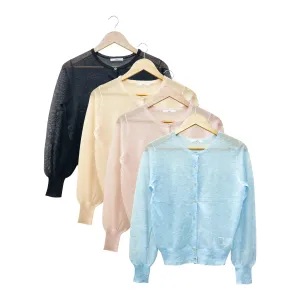 Women's Crew Neck Long Sleeve Thin Sweater