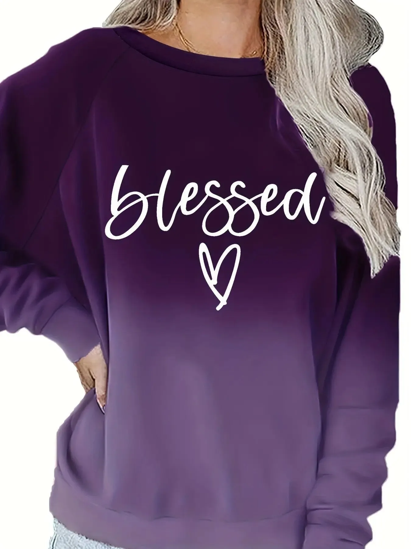 Women's Fashion Letter Print Sweatshirt