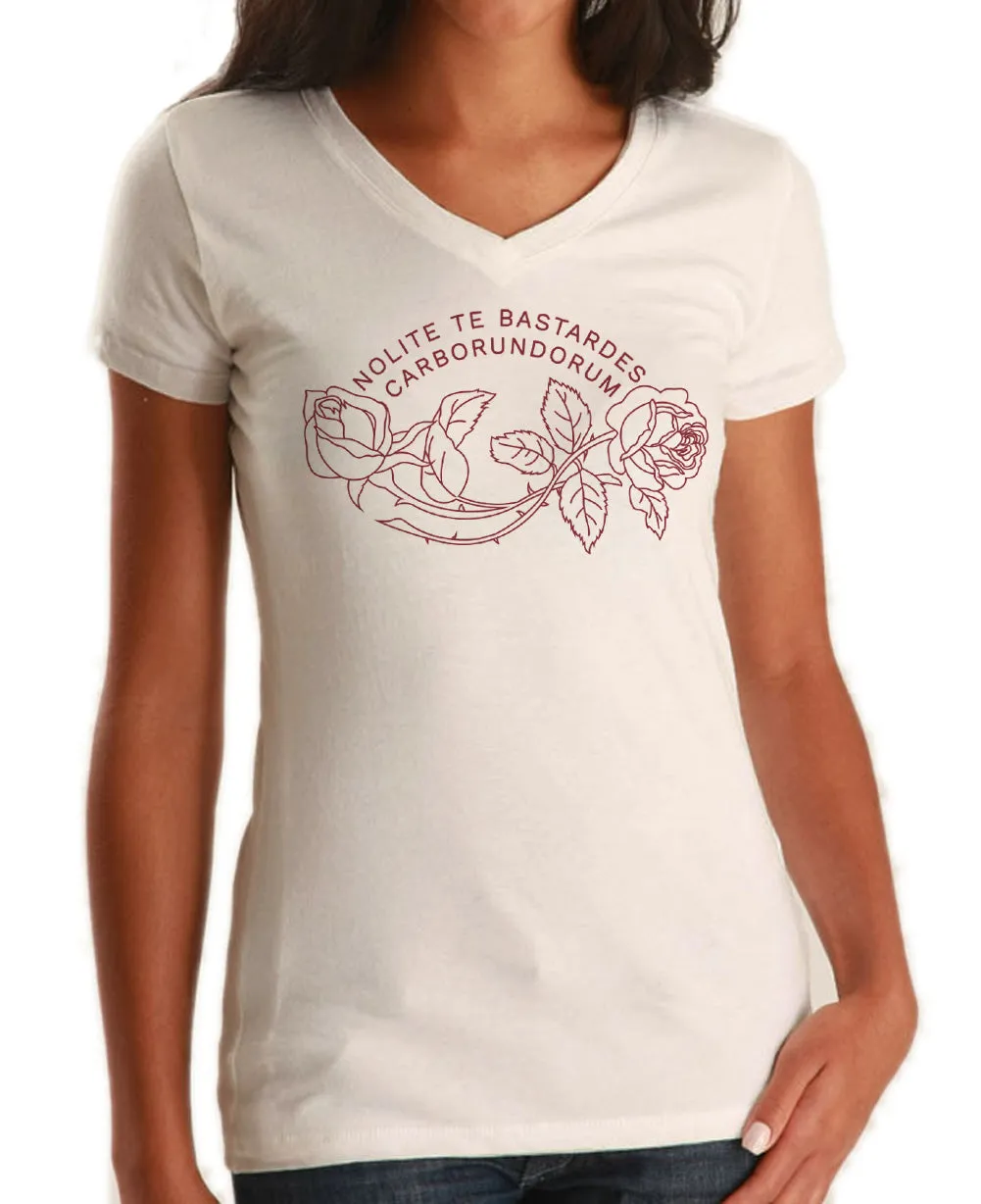 Women's Nolite Te Bastardes Carborundorum Vneck T-Shirt