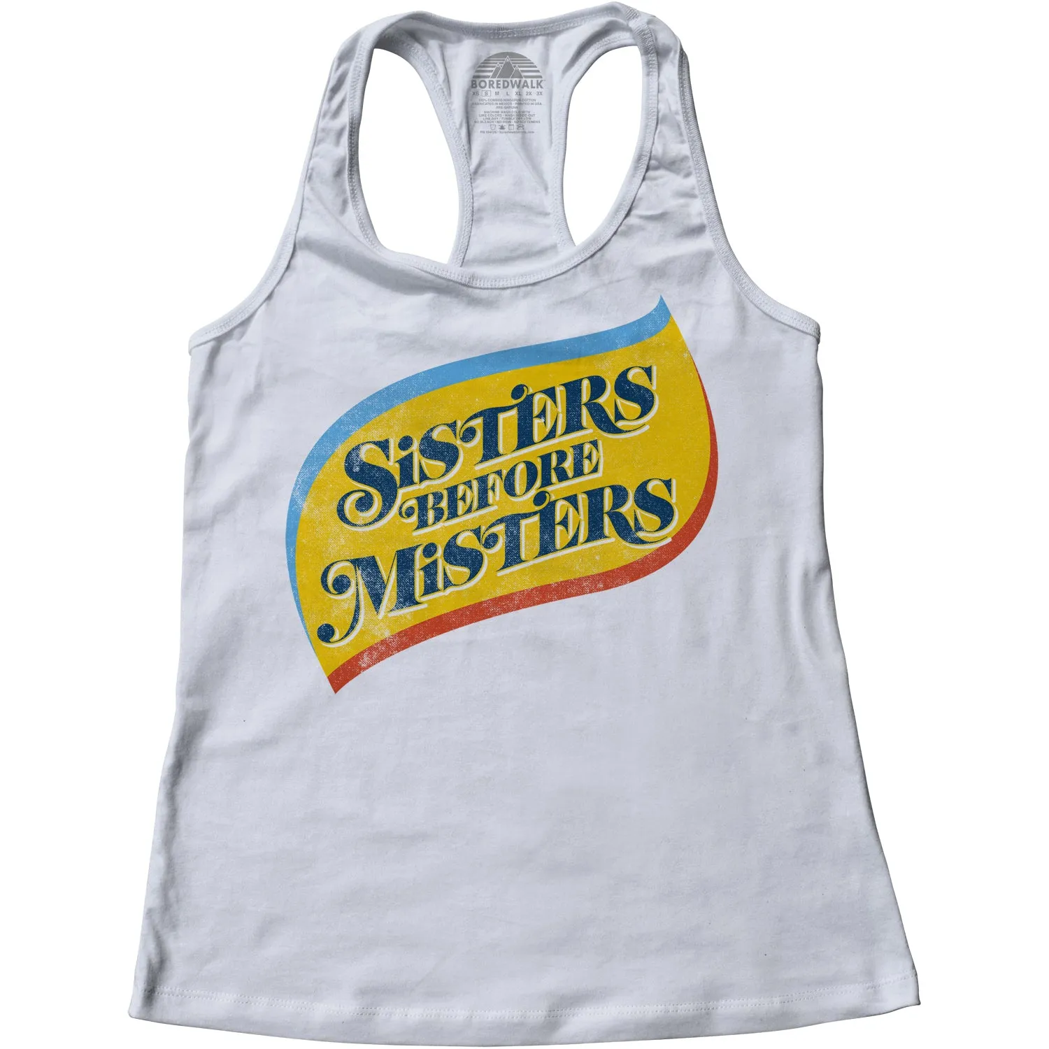 Women's Sisters Before Misters Racerback Tank Top