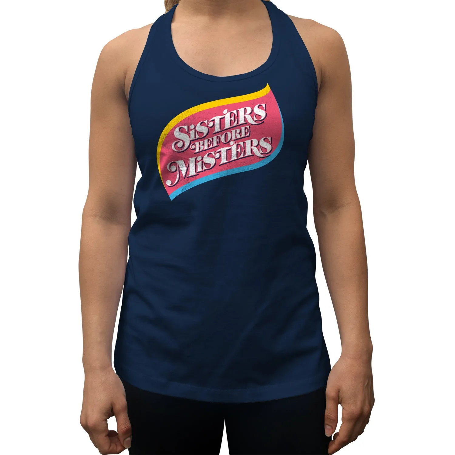 Women's Sisters Before Misters Racerback Tank Top