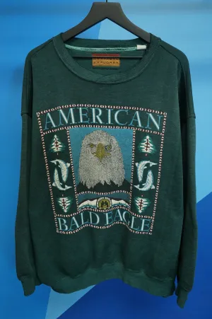 (XXL) Vtg American Bald Eagle Crewneck