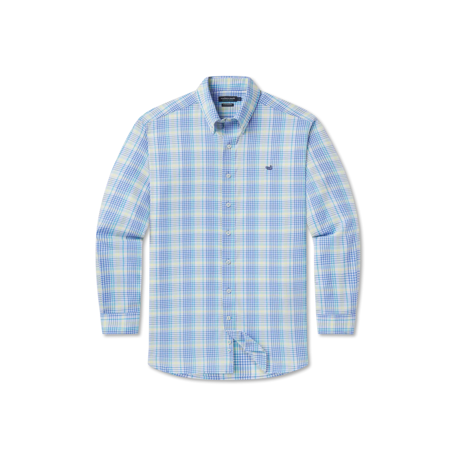 Youth Shores Windowpane Performance Dress Shirt