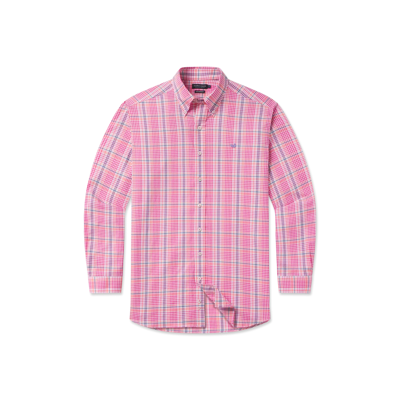 Youth Shores Windowpane Performance Dress Shirt