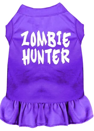 Zombie Hunter Screen Print Dress Purple Xl (16)